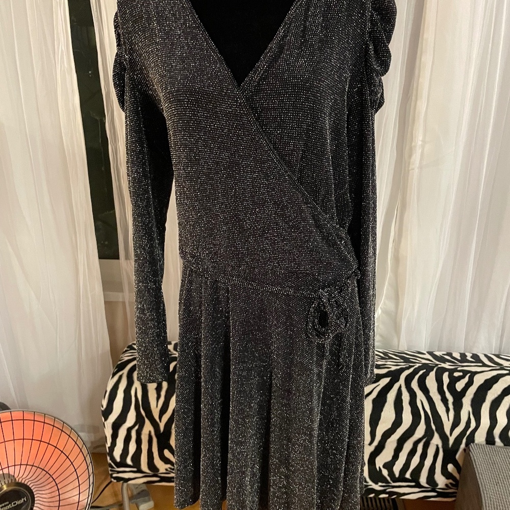 Lipsy Size 14 Silver Dress